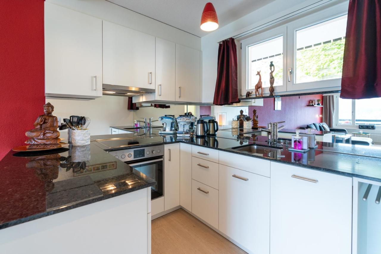 -Panorama-Bergblick- Dampfbad-Dusche Und Aussenbett Apartment Флимс Екстериор снимка
